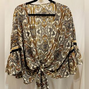 MAX Studio Paisley Blouse, NWOT, Size L